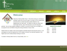 Tablet Screenshot of parkwaybiblechurch.celect.org