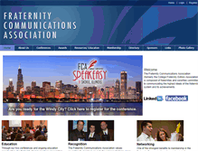 Tablet Screenshot of fraternitycommunications.celect.org