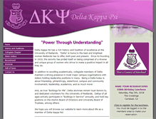 Tablet Screenshot of deltakappapsi.celect.org