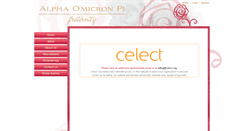 Desktop Screenshot of alphaomicronpimsu.celect.org