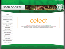 Tablet Screenshot of ndsdsociety.celect.org